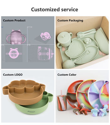 Os multi utensílios de mesa do silicone da finalidade ajustaram não o uso versátil da vara
