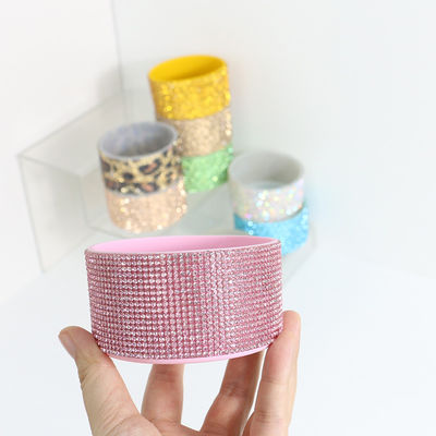 Taça por atacado Glitter Sapatilha de silicone para 20-40oz Bottle Cover Bottom Sleeve Cover Protective tumbler boot impresso