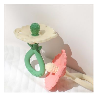 PAISEN Flores personalizadas Dentes de alimentação para bebés Brinquedos de mastigação Grade alimentar Dentes de silicone para bebés Brinquedos molares Dentes de mão para bebés Produto