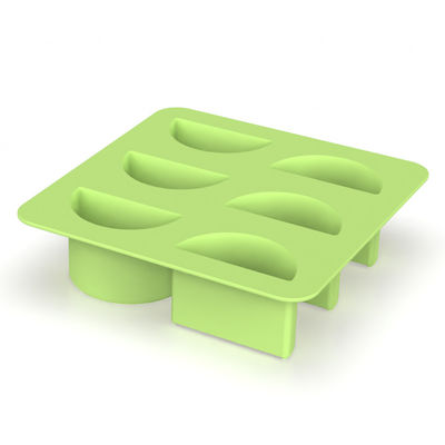 Custom BPA Free Round Ice Cube Tray BPA-Free com tampa e bin fácil de liberar molde de gelo molde de cubo para bolas de gelo