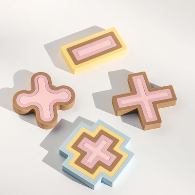 NOVO 100% de silicone suave brinquedos multifuncionais de bebê adição subtração multiplicação e divisão símbolos conjuntos de quebra-cabeça de silicone