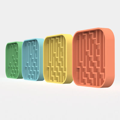 Fabricante Custom Pet Silicone Lick Mat Pet Dog Cat Slow Feeder Dowl Mat Dog Food Collapsible Bowl Slow Feeder Dowl