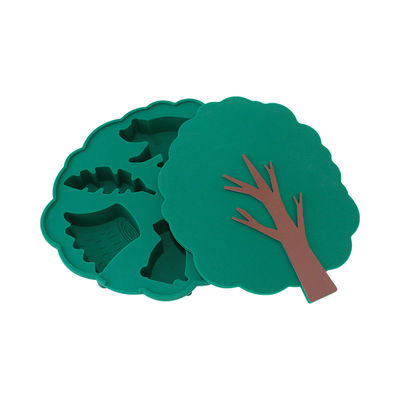 Taça de congelador de silicone com tampa de clipe para bebê Alimentos mastigáveis Contenedor de armazenamento perfeito 0-12 meses 2-4 anos Ferramentas de bolo