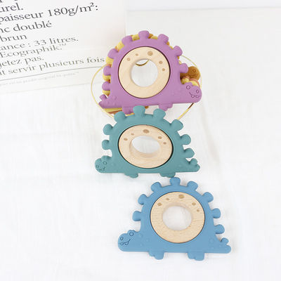 qualidade  Multi Color Silicone Children Wooden Toys Wristband For Infant fábrica