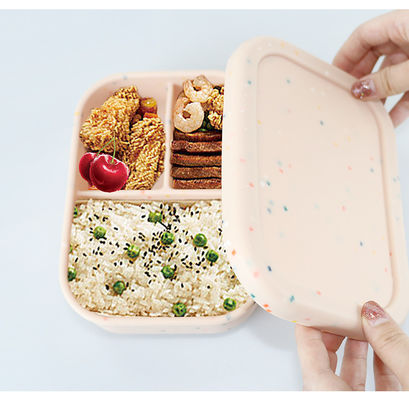 qualidade  Sustainable Silicone Food Storage Container For Students Workers ODM fábrica