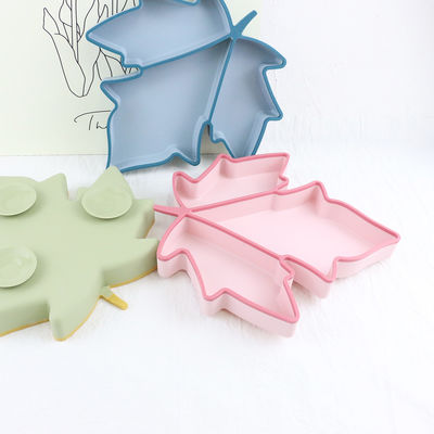 Silicone inquebrável forma colorida dividida do bordo da placa da sução