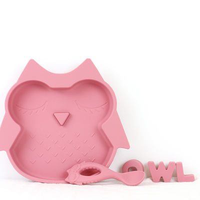Colher nova do silicone do produto comestível de colher do bebê da chegada com as crianças amigáveis de Eco da criança que alimentam a bebê a colher animal do silicone do estilo