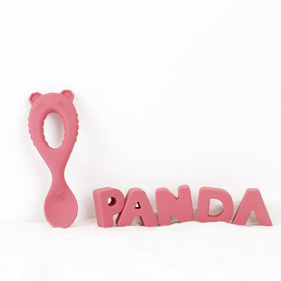 Colher nova do silicone do produto comestível de colher do bebê da chegada com as crianças amigáveis de Eco da criança que alimentam a bebê a colher animal do silicone do estilo