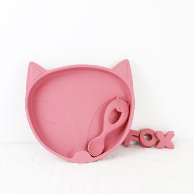 Colher nova do silicone do produto comestível de colher do bebê da chegada com as crianças amigáveis de Eco da criança que alimentam a bebê a colher animal do silicone do estilo