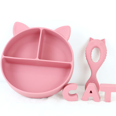 Colher nova do silicone do produto comestível de colher do bebê da chegada com as crianças amigáveis de Eco da criança que alimentam a bebê a colher animal do silicone do estilo