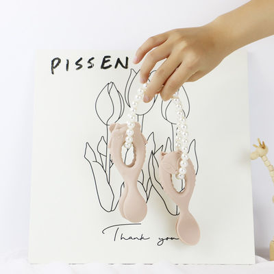 Colher nova do silicone do produto comestível de colher do bebê da chegada com as crianças amigáveis de Eco da criança que alimentam a bebê a colher animal do silicone do estilo