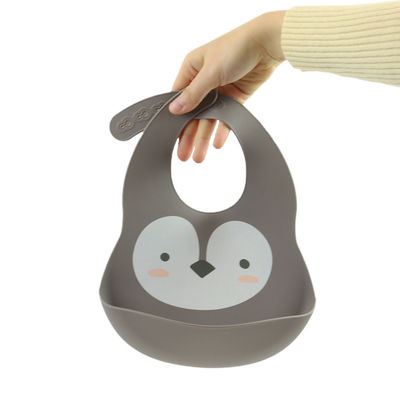 Babadores bonitos do silicone do bebê recém-nascido com material amigável de Eco do coletor da migalha
