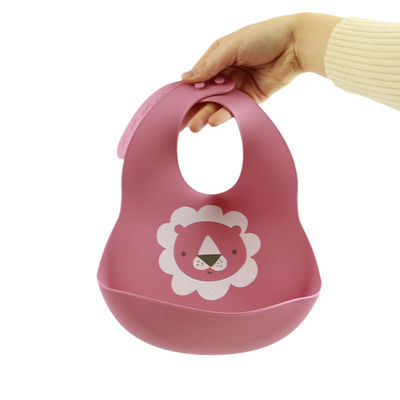 Babadores bonitos do silicone do bebê recém-nascido com material amigável de Eco do coletor da migalha