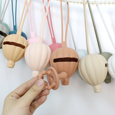 Caixa da chupeta do silicone do balão de ar quente, OEM amigável da caixa do suporte do manequim de Eco