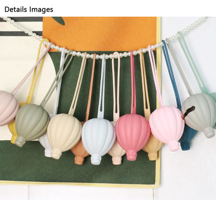 Caixa da chupeta do silicone do balão de ar quente, OEM amigável da caixa do suporte do manequim de Eco