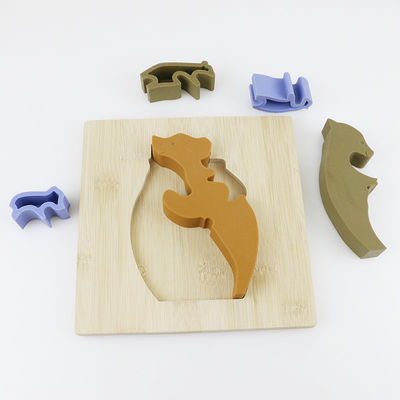 Serra de vaivém de madeira dos brinquedos das crianças da forma do urso para a aprendizagem de Montessori