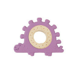 Punho de madeira dos brinquedos das multi crianças do silicone da cor para o infante