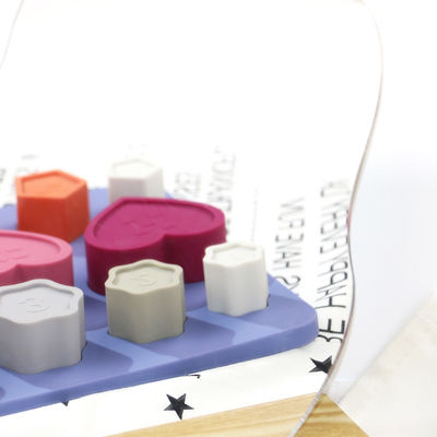 Enigma do silicone da criança do bebê não tóxico com forma da flor do coração da estrela