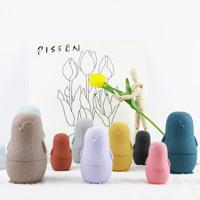 Mastigar silicone Pinguim brinquedo de empilhamento de silicone bebê brinquedos de silicone empilhamento para crianças