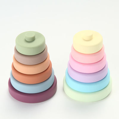 Multi brinquedos funcionais do silicone do bebê coloridos com material amigável da categoria médica de Eco