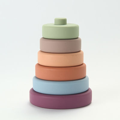 Multi brinquedos funcionais do silicone do bebê coloridos com material amigável da categoria médica de Eco