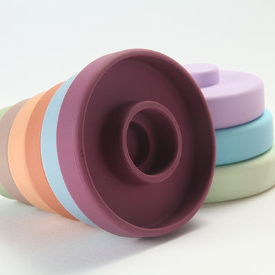 Multi brinquedos funcionais do silicone do bebê coloridos com material amigável da categoria médica de Eco