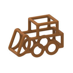 O silicone do bebê da forma do carro brinca o multi material Nontoxic do produto comestível da cor