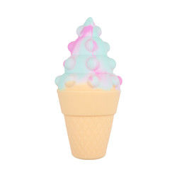 gelado colorido Teether do silicone 3D para a psicologia do alívio de tensão do bebê