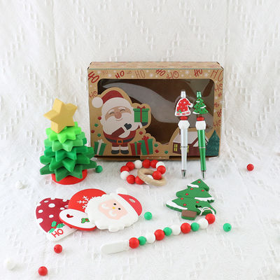 O silicone do bebê do produto comestível do OEM brinca Eco amigável para o empilhamento da árvore de Natal