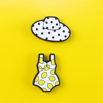 Grânulos feitos sob encomenda do silicone sair os dentes com forma do roupa de banho do biquini dos óculos de sol do verão