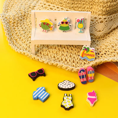 Grânulos feitos sob encomenda do silicone sair os dentes com forma do roupa de banho do biquini dos óculos de sol do verão