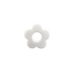 Silicone dos furos da flor que sai os dentes o grânulo 4.5cm para a colar da mastigação do grampo da chupeta de DIY