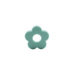 Silicone dos furos da flor que sai os dentes o grânulo 4.5cm para a colar da mastigação do grampo da chupeta de DIY