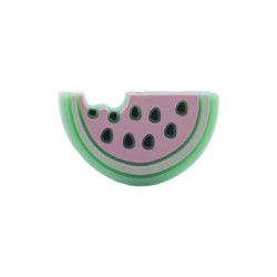 Melancia vermelha o silicone dado forma perla o delicado para sair os dentes do bebê