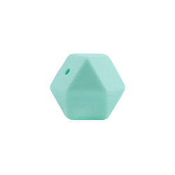 silicone do hexágono de 17mm que sai os dentes a segurança amigável de Eco do grânulo Chewable para sair os dentes do bebê