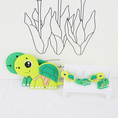 Grânulos animais do silicone pequeno, bebê Teether dos grânulos do silicone para o bracelete de correntes da colar