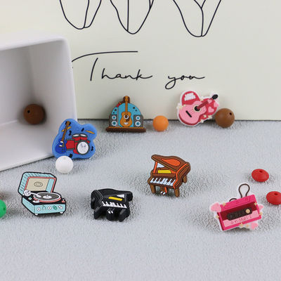O silicone amigável de Eco personalizou sair os dentes grânulos para o bracelete de Keychains