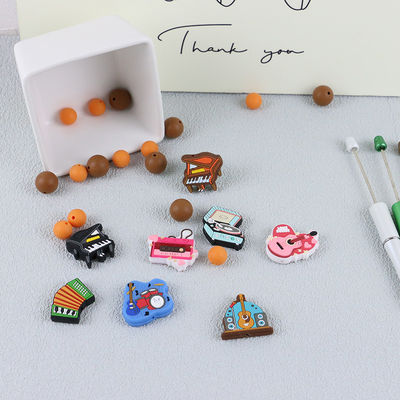 O silicone amigável de Eco personalizou sair os dentes grânulos para o bracelete de Keychains