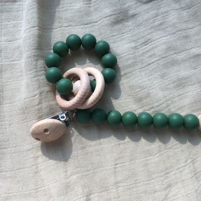 Silicone personalizado que sai os dentes o bracelete do grânulo para o jogo infantil das crianças do bebê