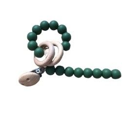Silicone personalizado que sai os dentes o bracelete do grânulo para o jogo infantil das crianças do bebê