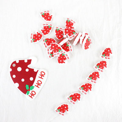 Mini Food Grade Christmas Silicone perla para a colar da corrente da chupeta de DIY