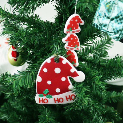 Silicone do chapéu do Natal que sai os dentes o grânulo BPA Chewable livre para o bebê infantil