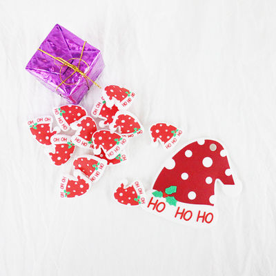 Silicone do chapéu do Natal que sai os dentes o grânulo BPA Chewable livre para o bebê infantil