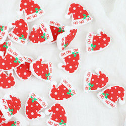 Silicone do chapéu do Natal que sai os dentes o grânulo BPA Chewable livre para o bebê infantil