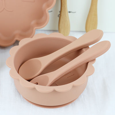 5 PCes deslizam não o silicone de alimentação do bebê ajustaram BPA impermeável livre para crianças