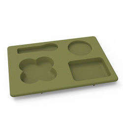Os multi utensílios de mesa funcionais do silicone ajustaram-se inquebrável para crianças das crianças