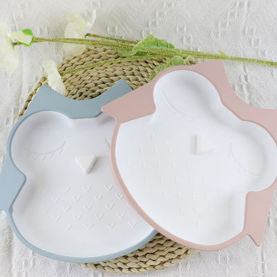 Placa de alimentação do silicone infantil livre de BPA impermeável com parte inferior da sução