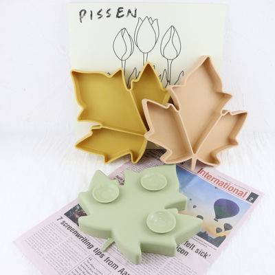 As placas do silicone da criança do produto comestível, sução da forma do bordo dividiram a placa inquebrável