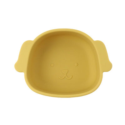 O silicone da criança da forma do cão chapeia o produto comestível Eco não tóxico amigável