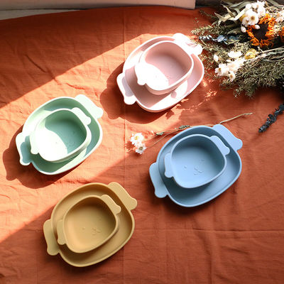 O silicone da criança da forma do cão chapeia o produto comestível Eco não tóxico amigável